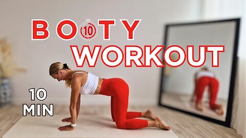 Best BOOTY WORKOUT To Get Perfect GLUTES - 10 Minutes BUTT BURN Workout, NO Equipment, SPORTY KASSIA