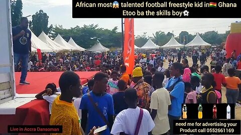 African most talented football kid in Ghana performing live in Accra Dansoman ⚽️🇬🇭🇳🇬