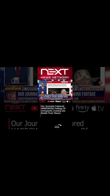 Our Journalist Captured HARROWING Footage Of Immigrants Crossing Our Border From Mexico #short