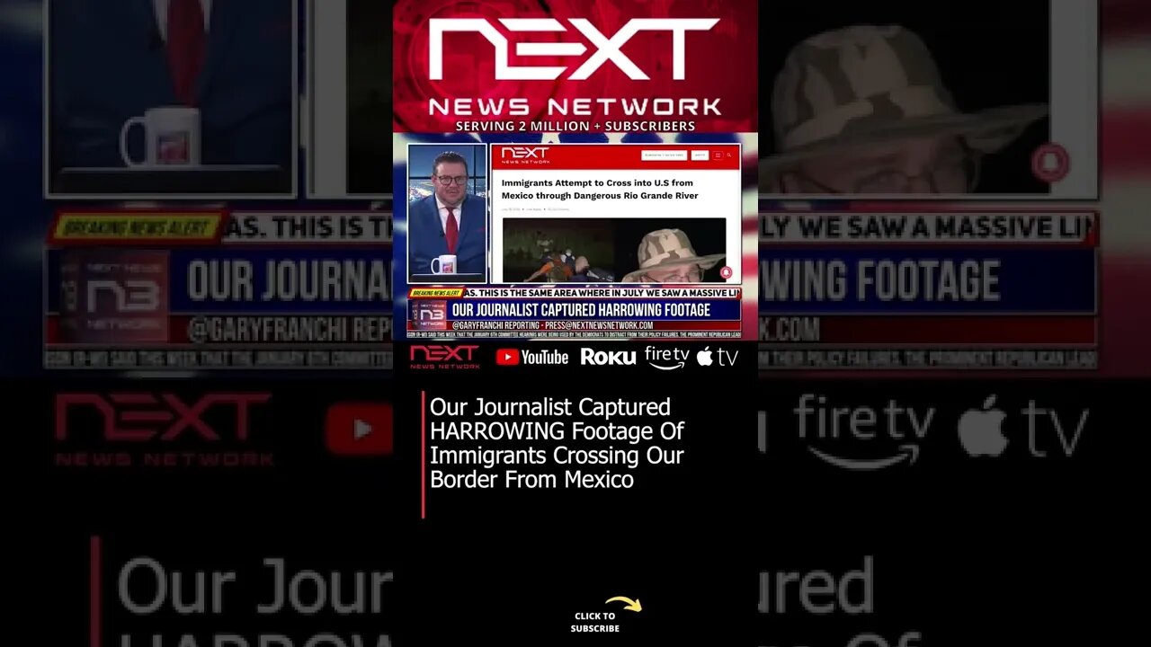 Our Journalist Captured HARROWING Footage Of Immigrants Crossing Our Border From Mexico #short