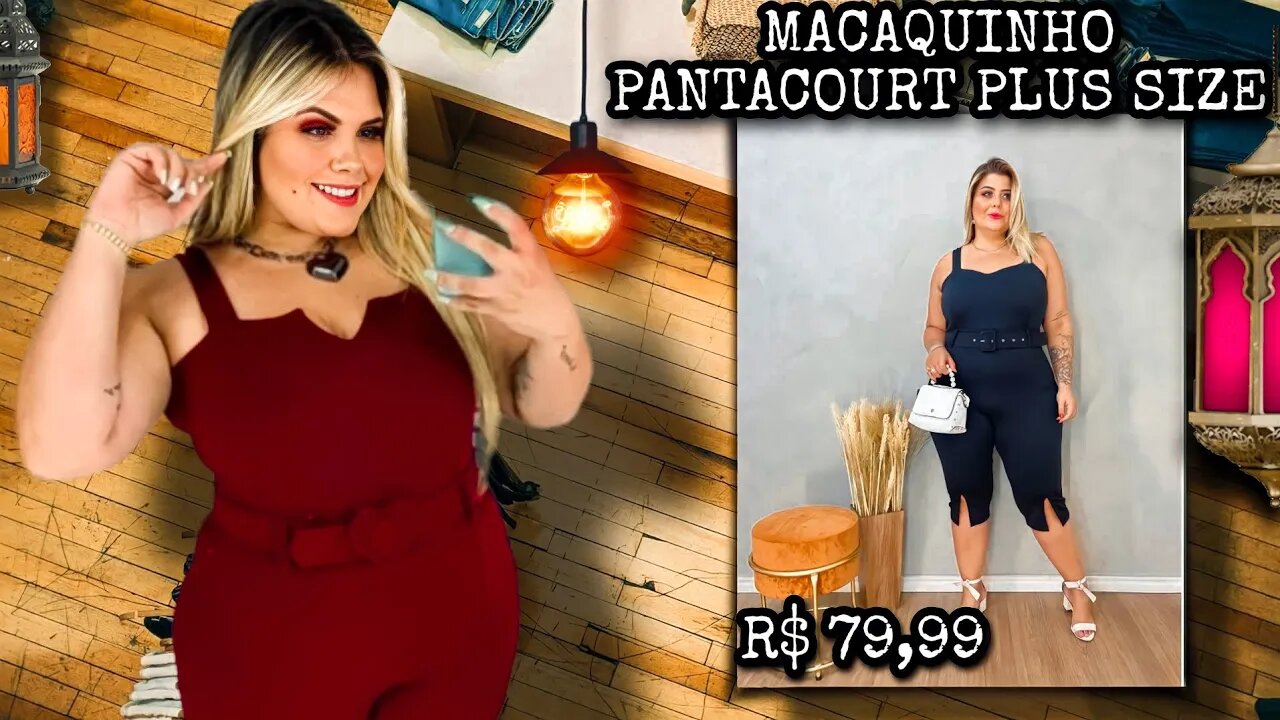 ✔️ MACAQUINHO PLENO PANTACOURT NO CREPE DE MALHA