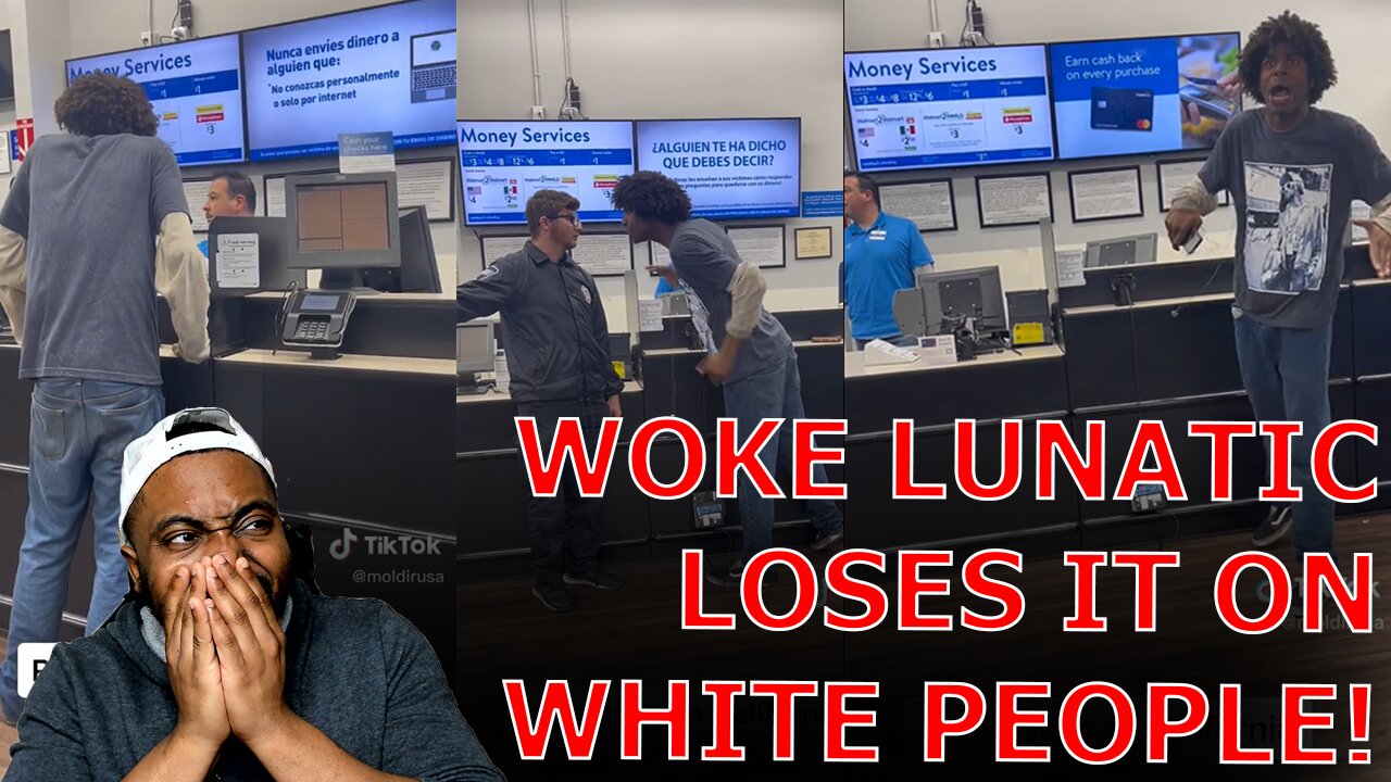 WOKE Lunatic LOSES IT On Security Guard Blaming Racism And White People For Why He Can't Get Money!