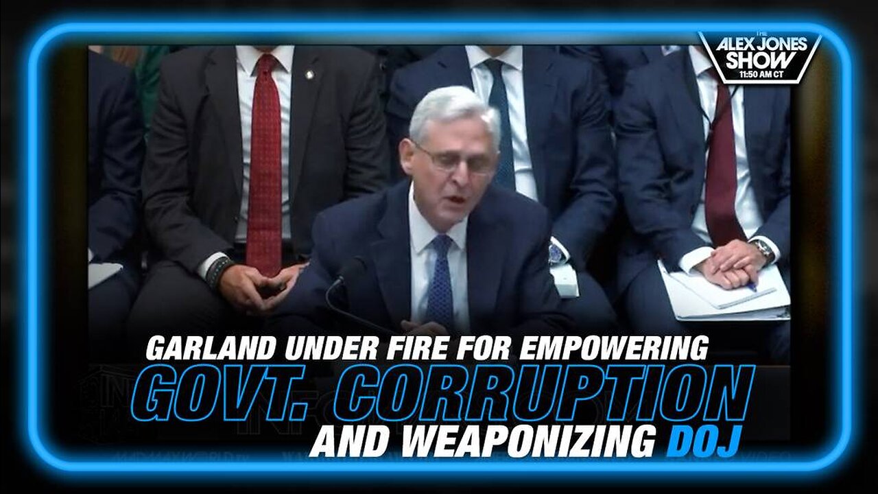 Merrick Garland Under Fire in House Hearing for Empowering Govt. Corruption & Weaponizing the DOJ