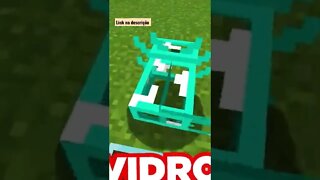 MINECRAFT: ATHOS TRANSFORMA TUDO EM VIDRO NO MUNDO! #shorts