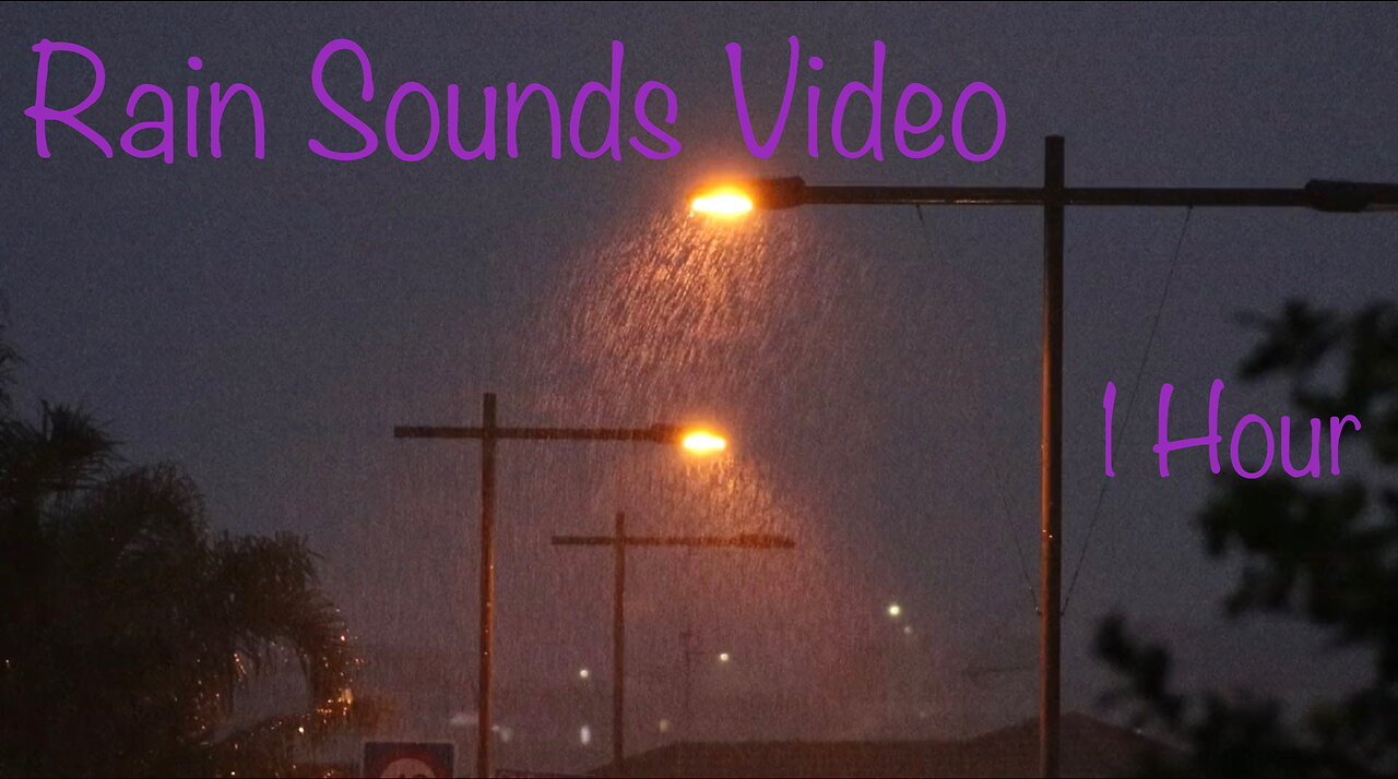 Calming 1 Hour Of Rain Sounds Video