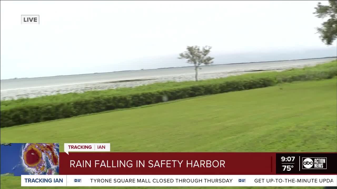 Heather Leigh in Pinellas County | Saftey Harbor is in a falling tide and the water has moved down. The tide will come up during high tide around 6:00 p.m. tonight.