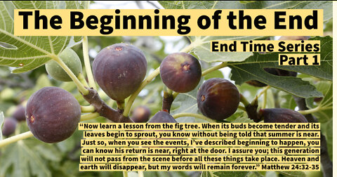 End Times Series: The Beginning of the End