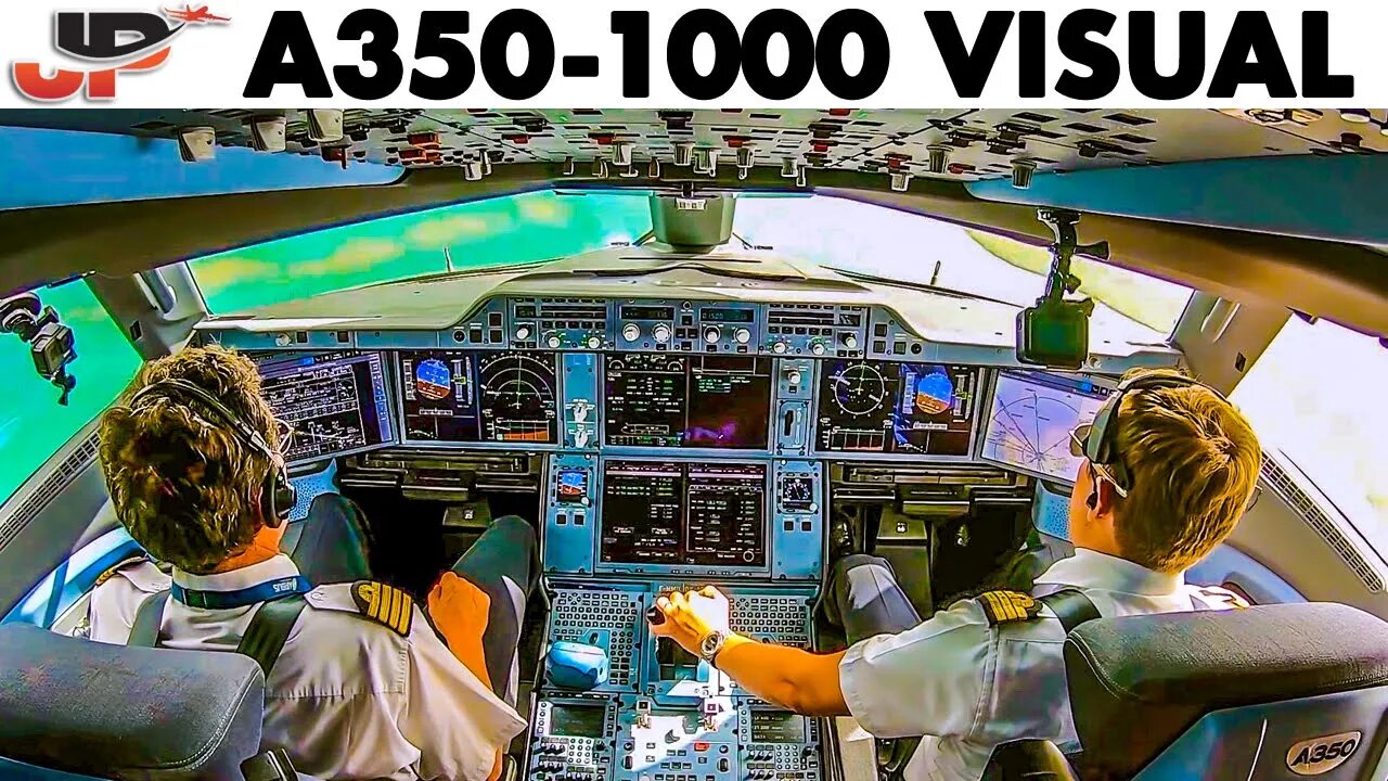 AIRBUS A350-1000 Hand Flown Visual Approach into Caribbean