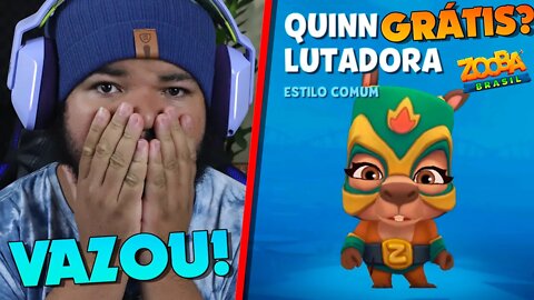 VAZOU!! NOVA SKIN QUINN LUTADORA VAMOS GANHAR GRÁTIS? ZOOBA: Jogo de batalha Animal