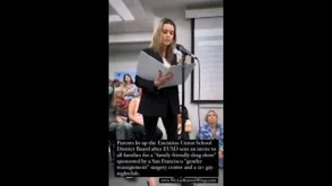 California mom GOES viral speaking against school hosting a “family friendly” Halloween drag show