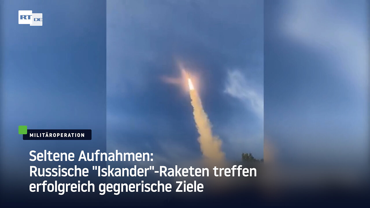 Seltene Aufnahmen: Russische "Iskander"-Raketen treffen erfolgreich gegnerische Ziele