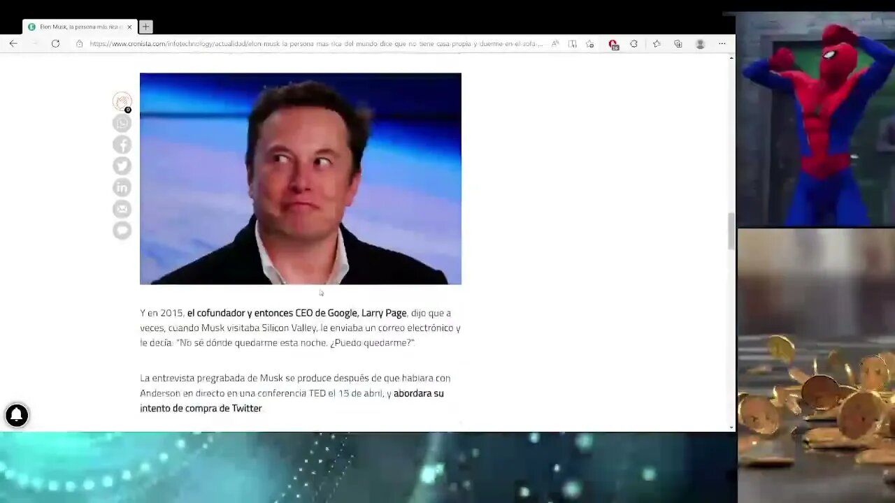 Un Medio Escribe Estupideces sobre Elon Musk no tiene casa xd