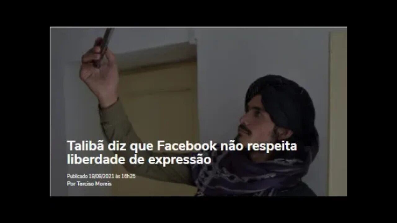 Talibã diz que Facebook não respeita liberdade de expressão