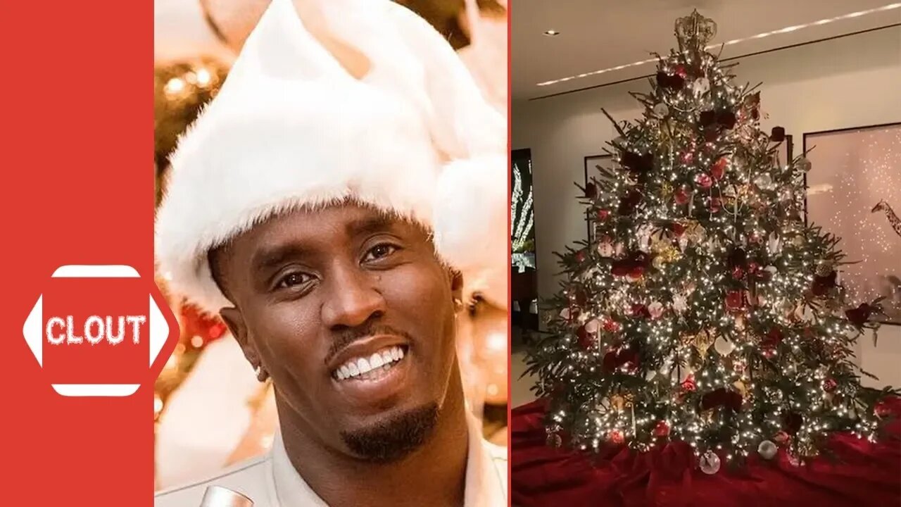 Diddy Shows Off Extravagant Christmas Tree That He Worked On For 10 Days By Himself!