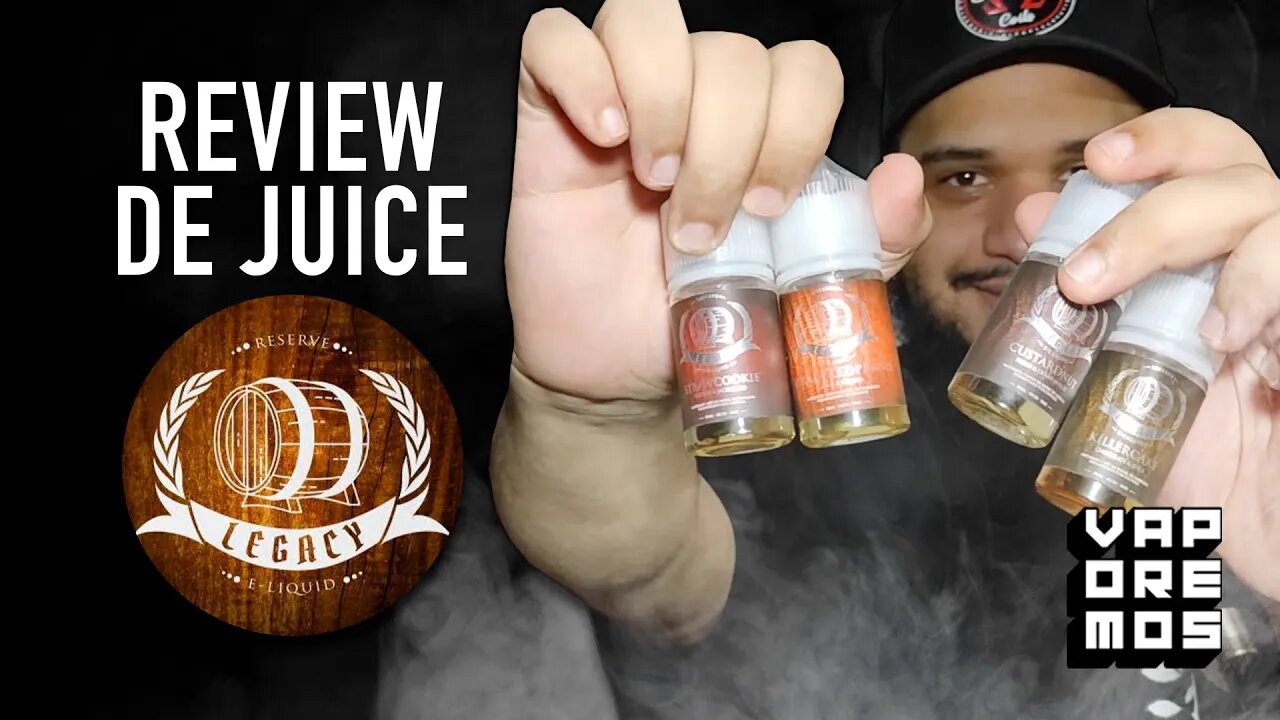 LEGACY E-LIQUID: SCRAMBLED PEACH, CUSTARD NUT E STRAW COOKIE