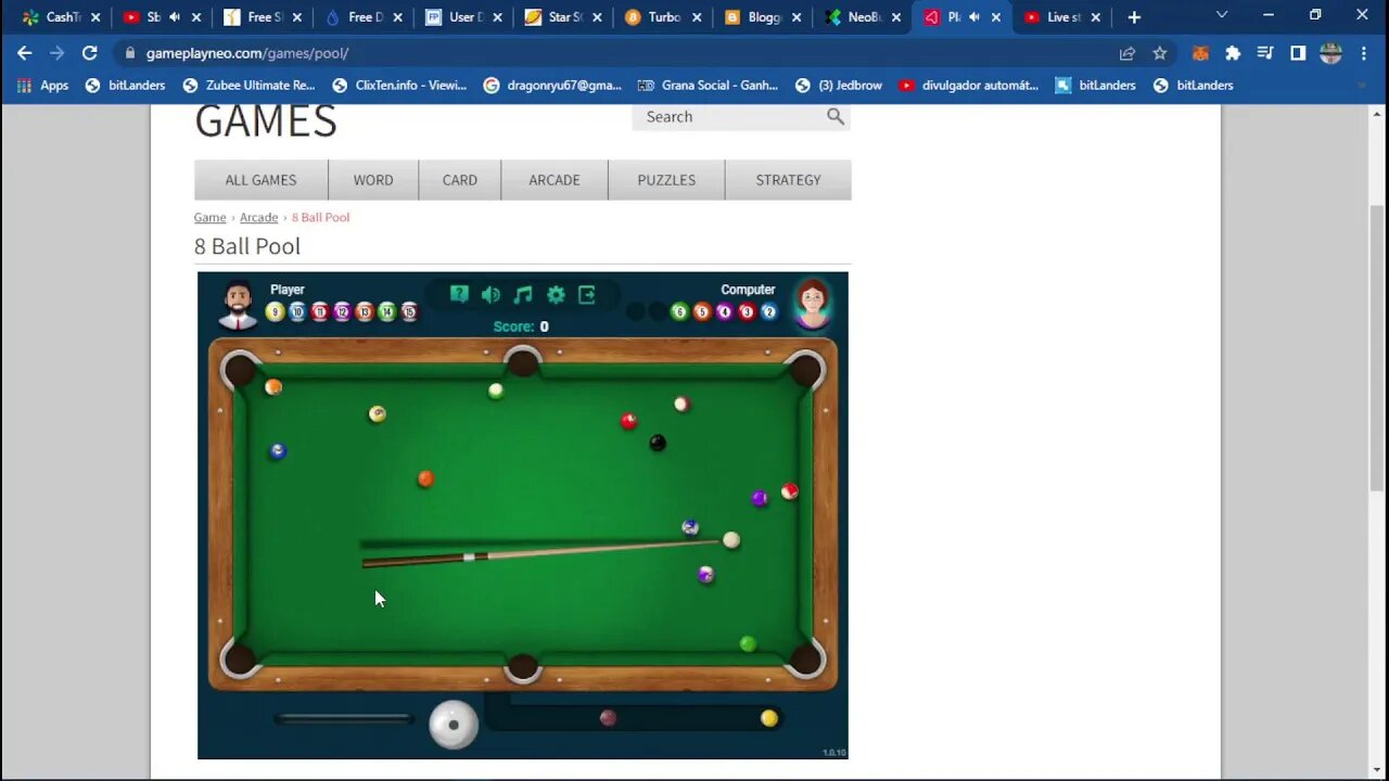 jogo 8 Ball Pool neobux