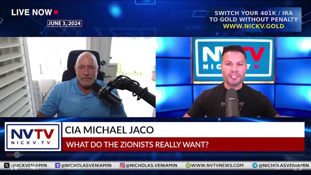 Michael Jaco Discusses What Zionists Really Want with Nicholas Veniamin