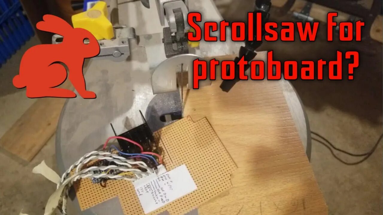 Testing a scrollsaw for cutting circuit boards