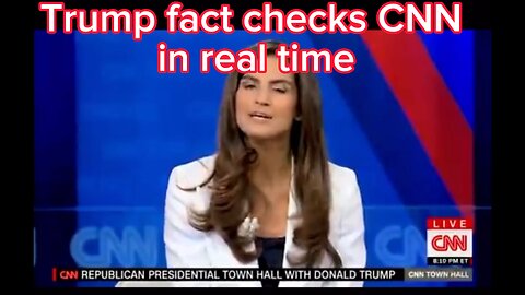 Trump fact checks CNN in real time