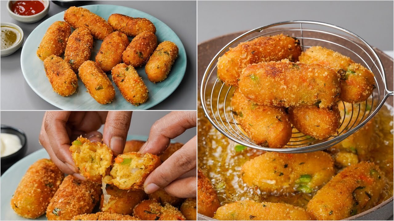 10 Min. Bread Potato Roll | Bread Potato Vegetable Snacks | Crispy Crust Potato Veg Roll | Veg Snack