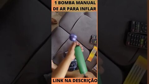 1 Bomba Manual de Ar para Inflar Balão Bexiga.