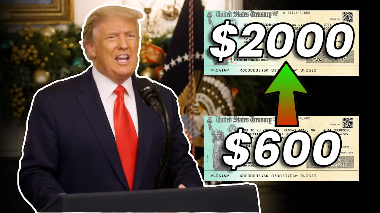 Trump BLOCKS Stimulus Bill, Demands $2000 STIMULUS CHECKS