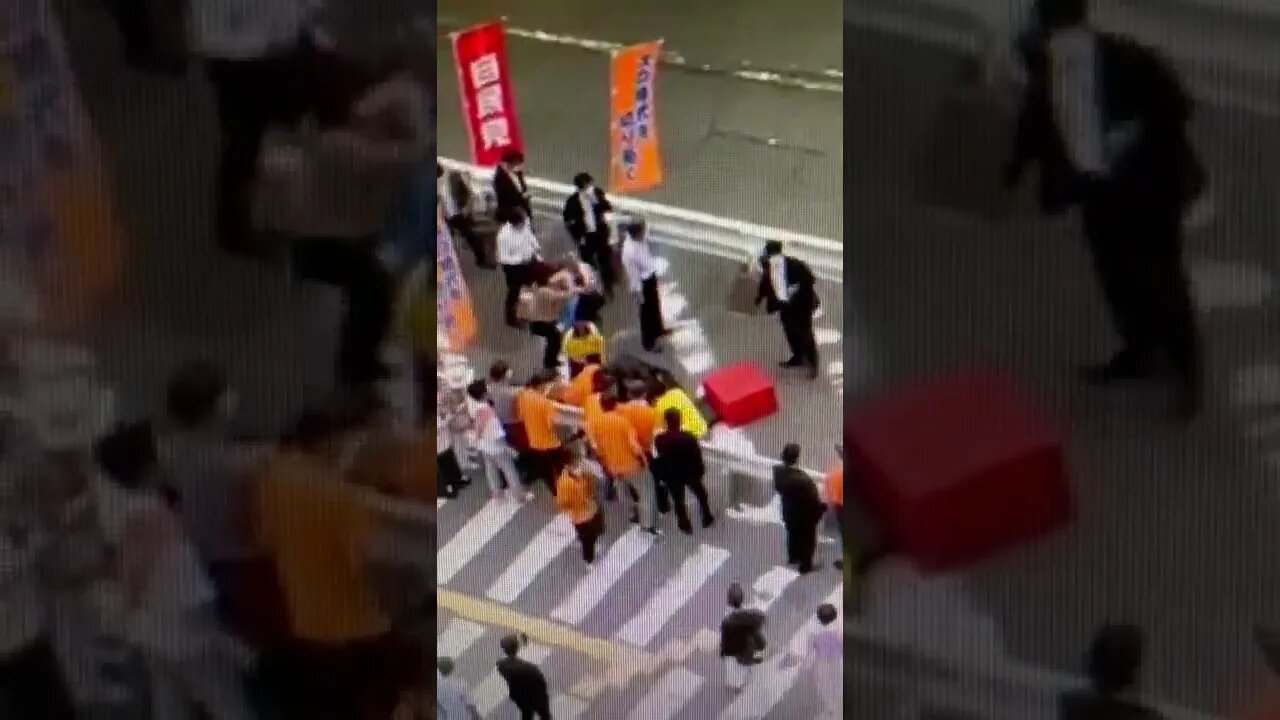 Video shows the scene after former Japanese prime minister Shinzo Abe was shot in Nara, Japan.