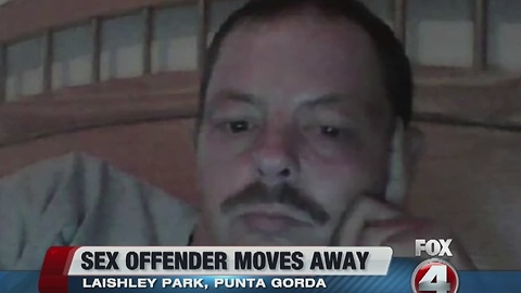 Sex offender moves out of Laishley Park