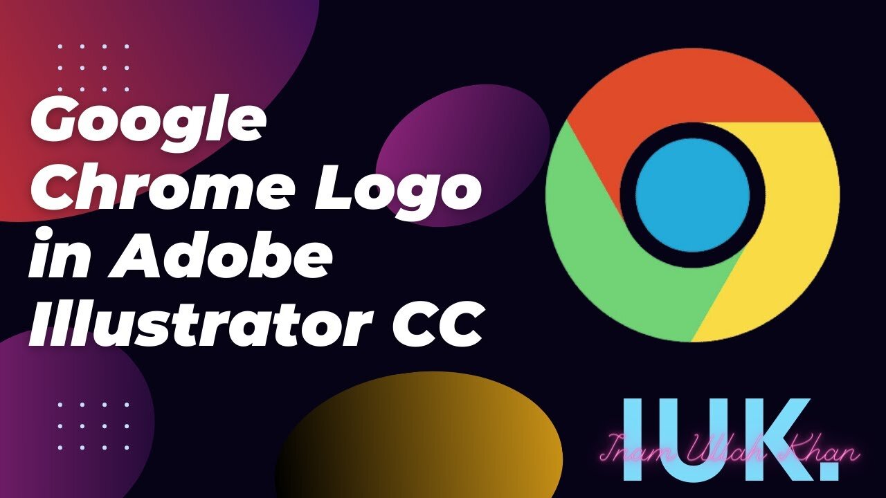 Google chrome logo design in adobe illustrator | Learn Simple and Easy logo