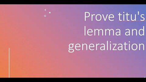 Prove titu's lemma and generalization