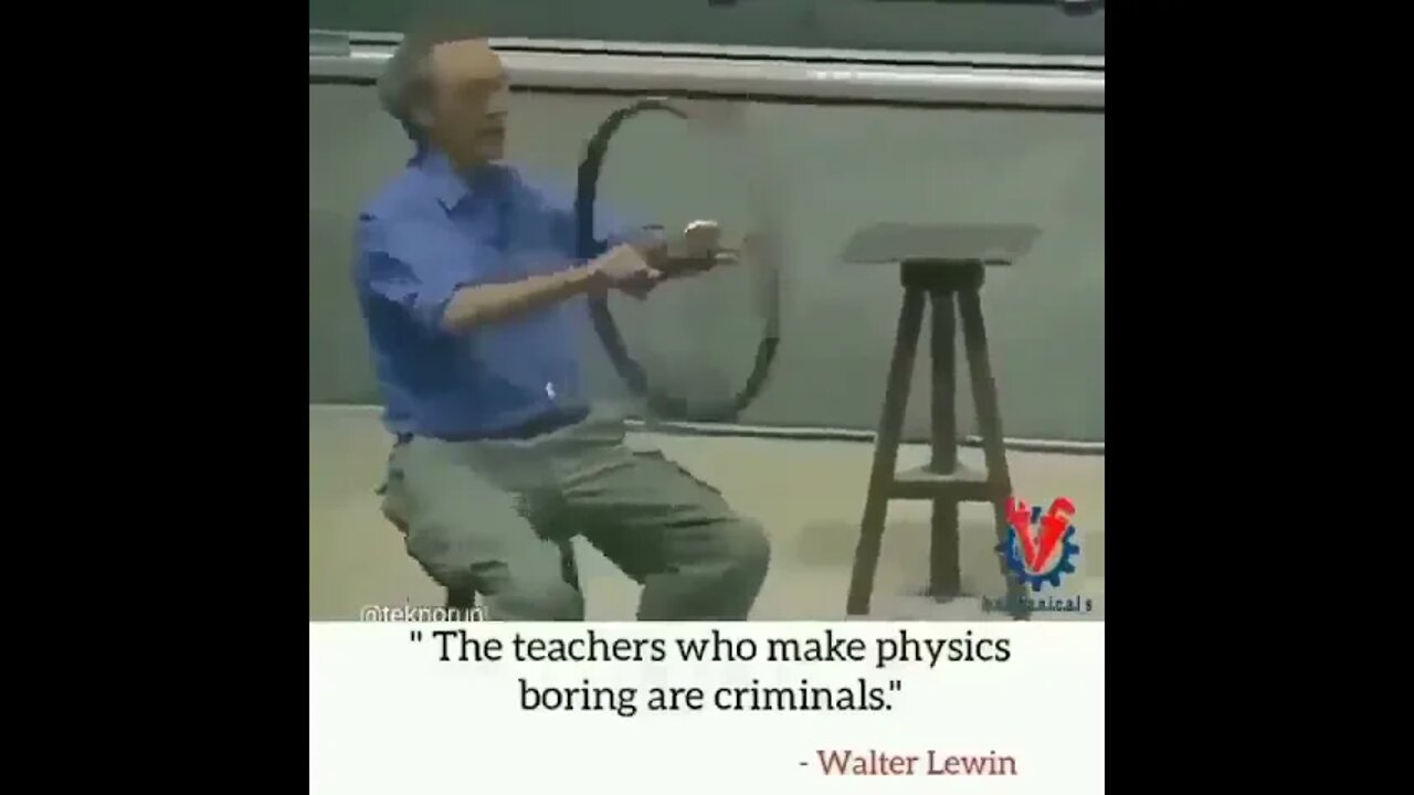 Prof. Walter Lewin brings his Physics class to the next level