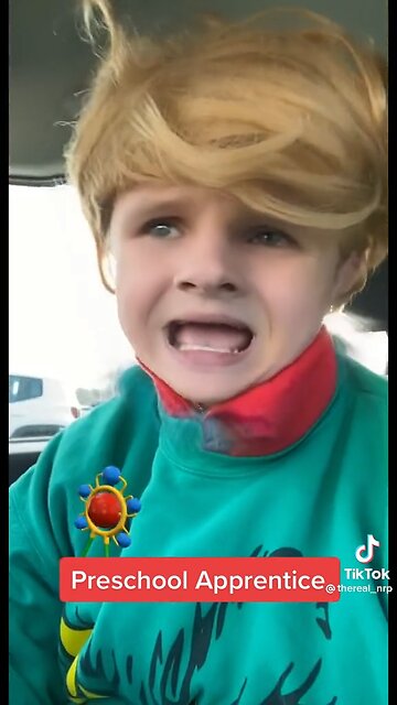 Baby Trump is befuzzled by coal and reindeer