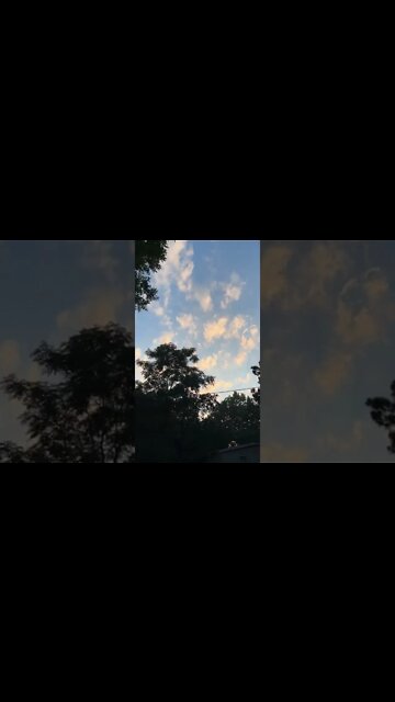 Amazing sunset in Monticello Arkansas on Thursday June 23 2022 after a long power outage at 9:06 am