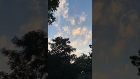 Amazing sunset in Monticello Arkansas on Thursday June 23 2022 after a long power outage at 9:06 am