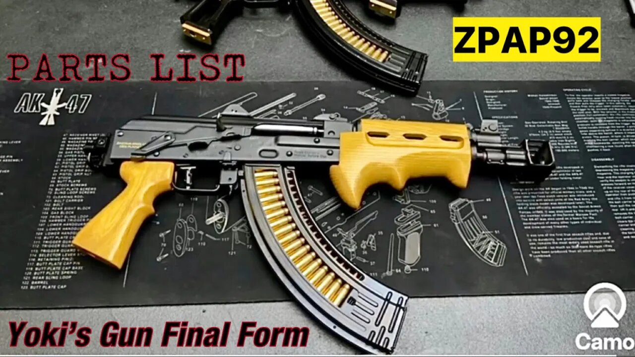 PARTS LIST!! @YokiSturrup305 ZASTAVA ZPAP92 Final Form!!