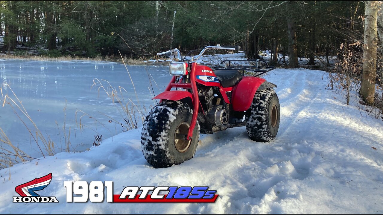 1981 Honda ATC 185s - Snow Day Test Ride!