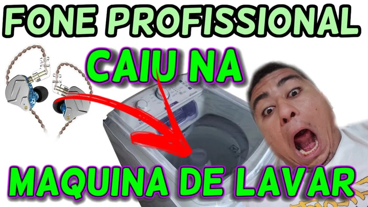 LAVEI FONE KZ ZSN PRO CAIU NA MAQUINA DE LAVAR