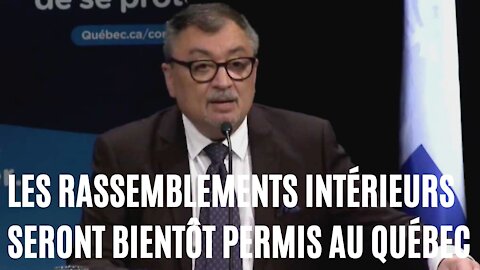 Les rassemblements intérieurs de 50 personnes ou moins bientôt permis au Québec