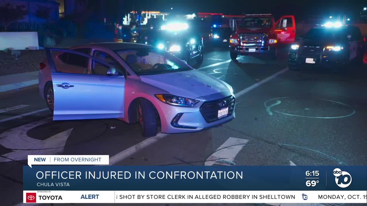 CVPD officer hurt in confrontation with driver