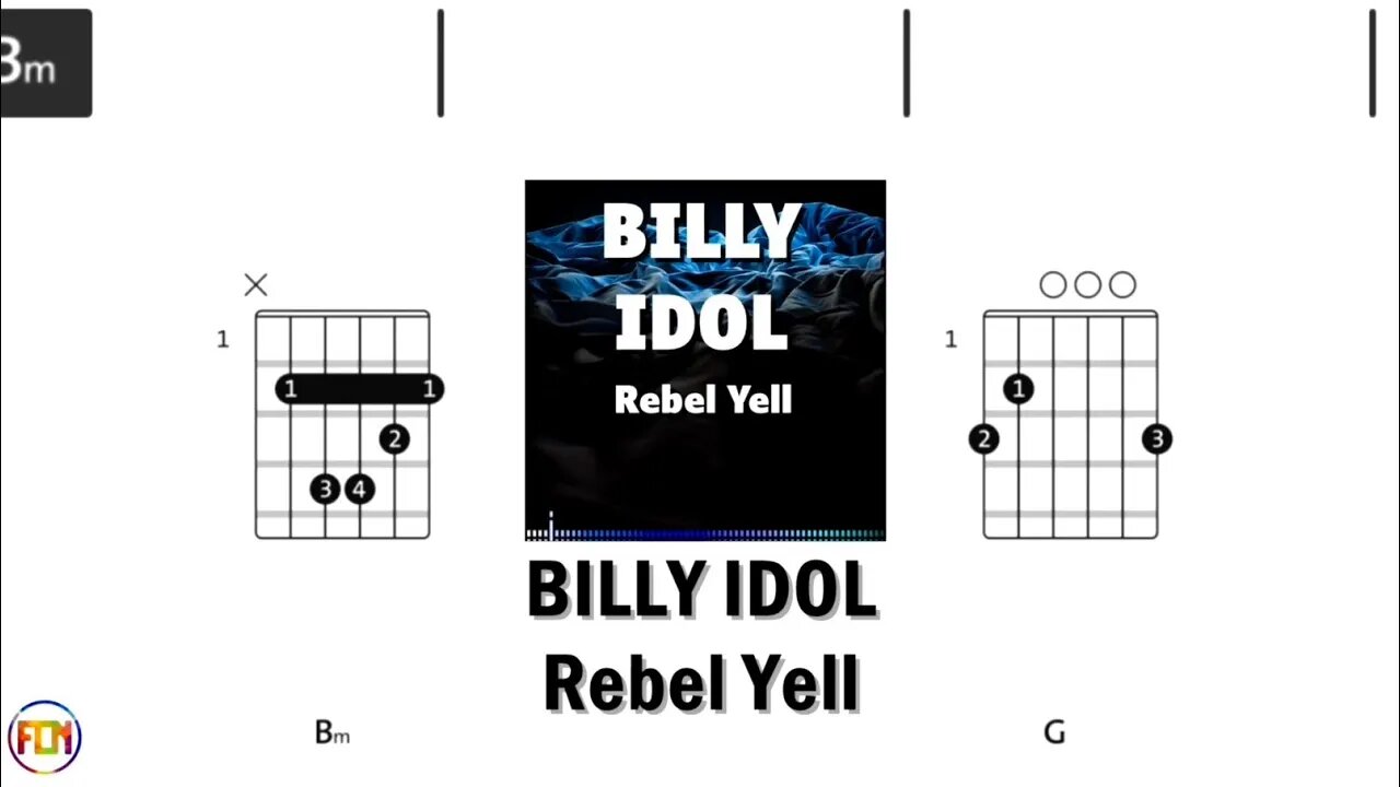 BILLY IDOL Rebel Yell FCN GUITAR CHORDS & LYRICS