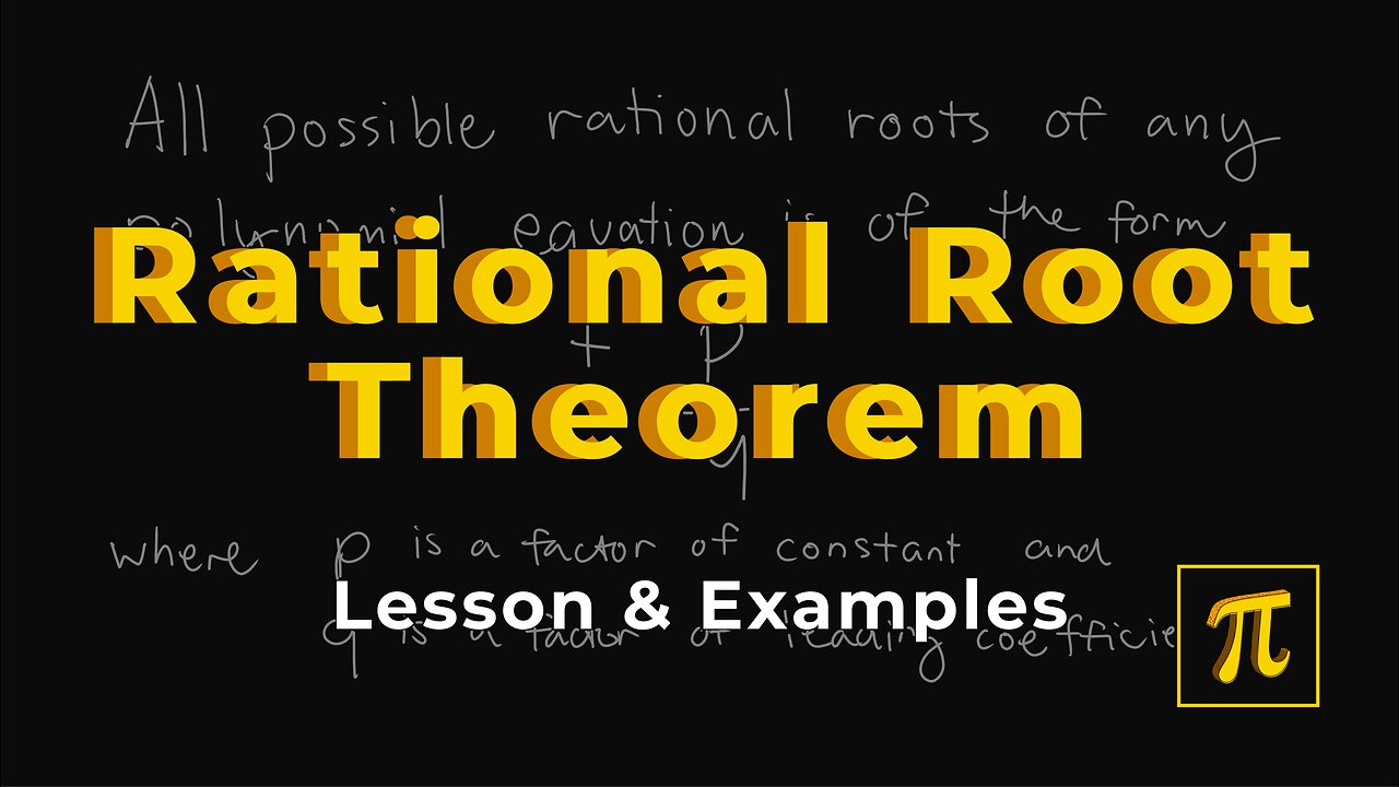 How to Determine all the RATIONAL ROOTS? - Easy, use this test!