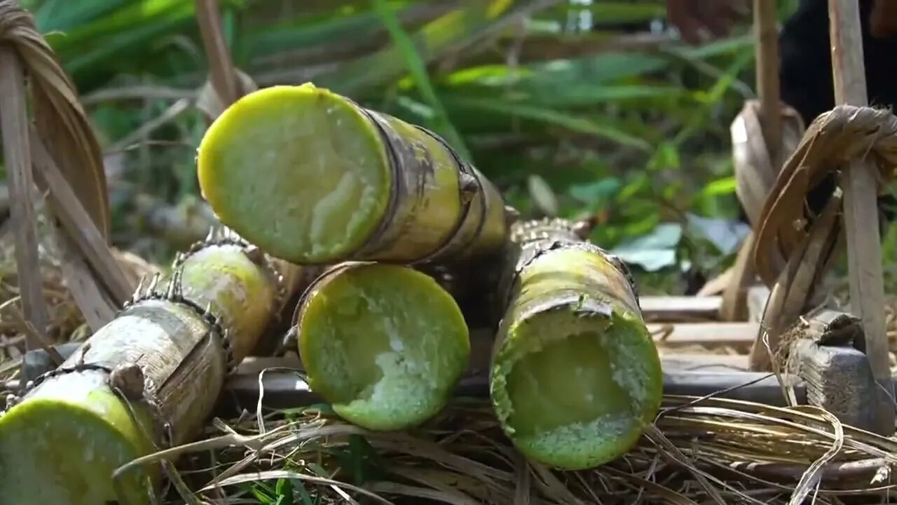 Sugarcane how to do sugar, with 3 hours to boil out 8 catties of sugar, look very simple /4