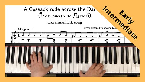 Ukrainian Folk Song - A Cossack rode across the Danube