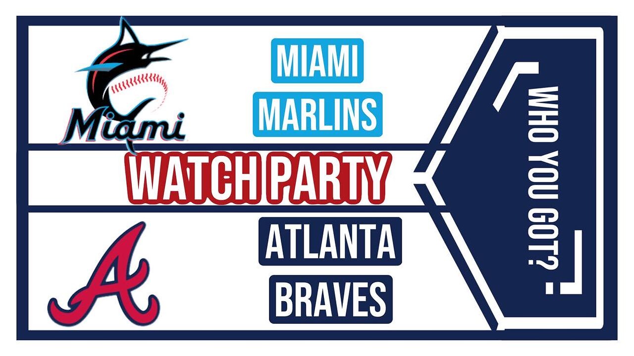 Join The Excitement: Atlanta Braves vs Miami Marlins game 3 Live Watch Party