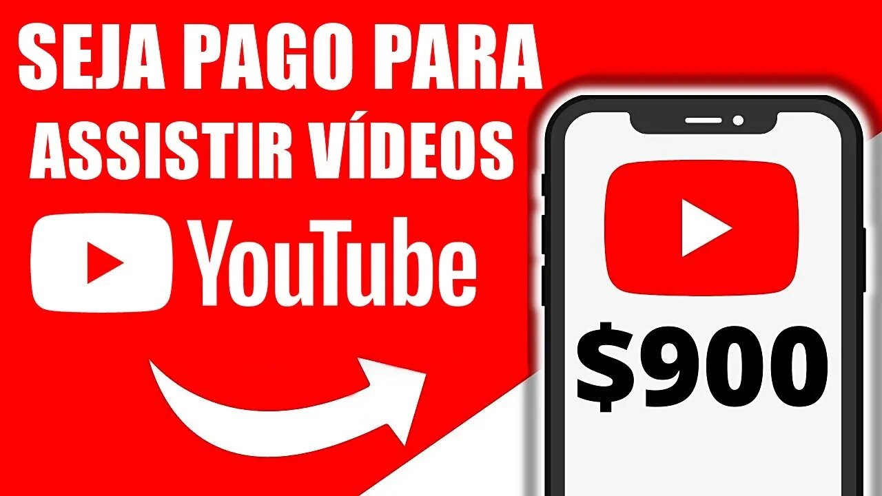 Receba $900 Assistindo Vídeos do YouTube (GRATUITO) Como Ganhar Dinheiro Online 2022