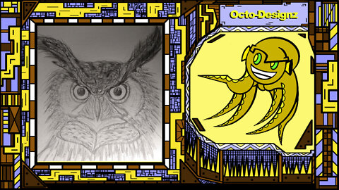 HOW I DRAW AN OWL FROM THE BEGINNING TO THE END!!!- Line Drawn...