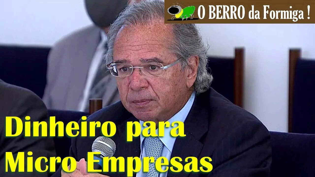 Paulo Guedes anuncia socorro às micro empresas