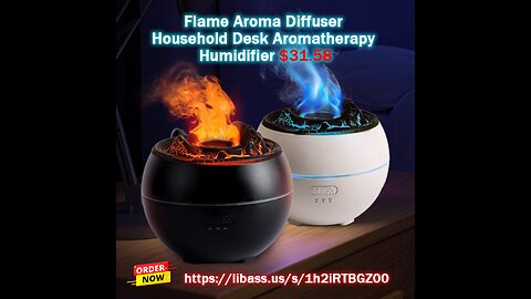 Flame Aroma Diffuser Household Desk Aromatherapy Humidifier