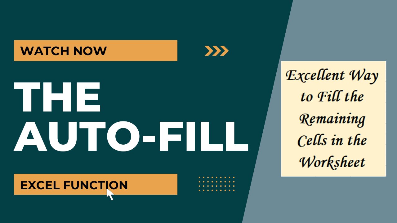 MASTERING EXCEL: HOW TO USE AUTO FILL TO STREAMLINE YOUR DUTY